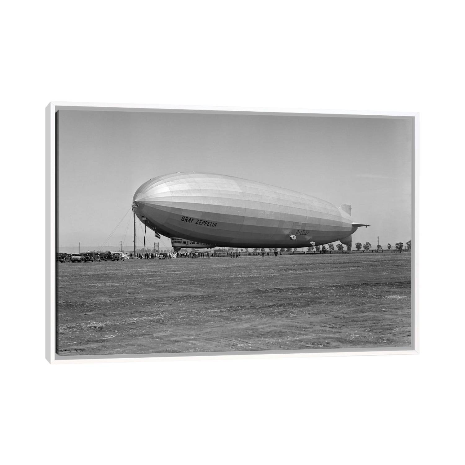 iCanvas "1920s German Rigid Airship Graf Zeppelin DLZ127 Moored Being